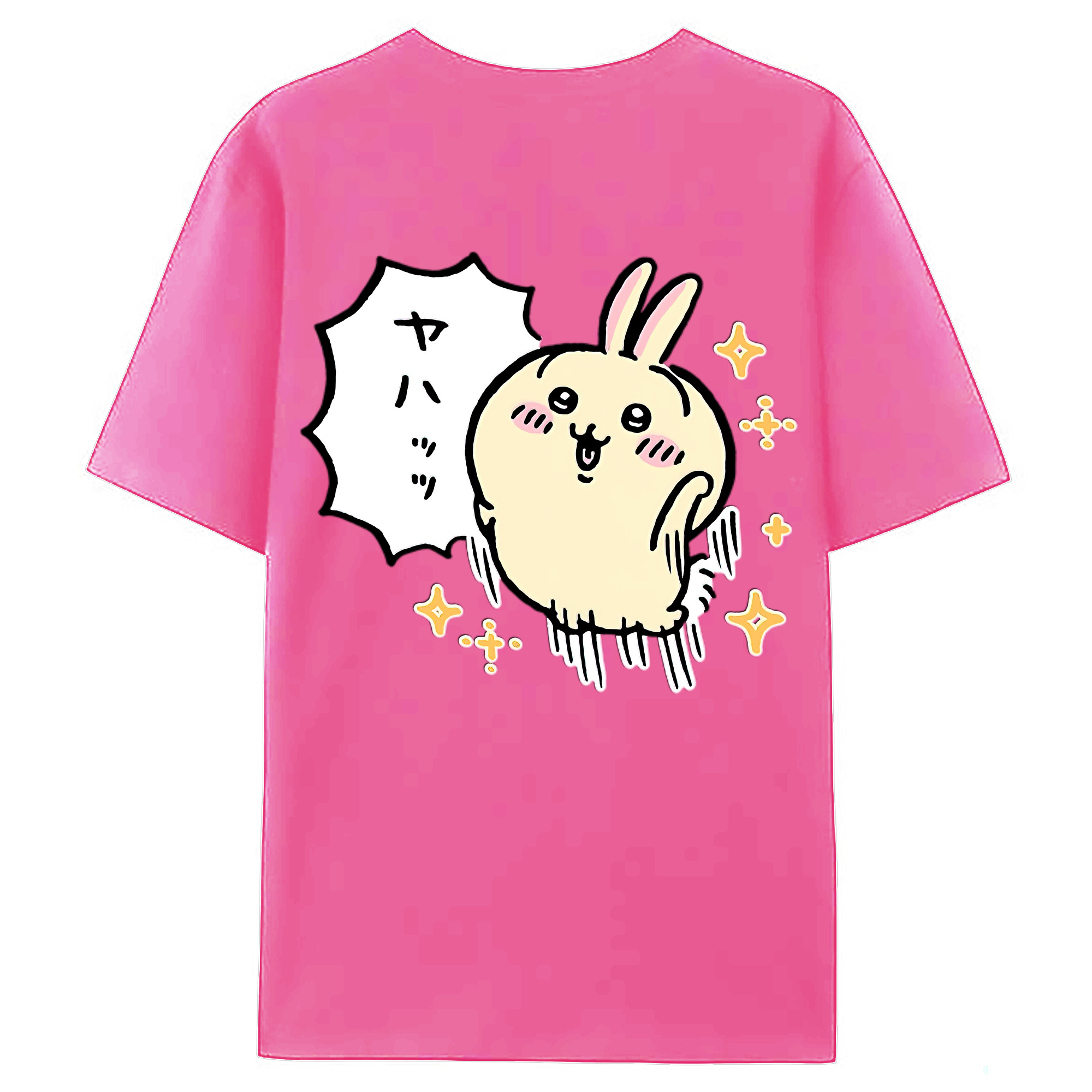 （画像用） ちいかわ うさぎ Chii-kawa usagi レディース半袖Tシャツ(バックプリント)
